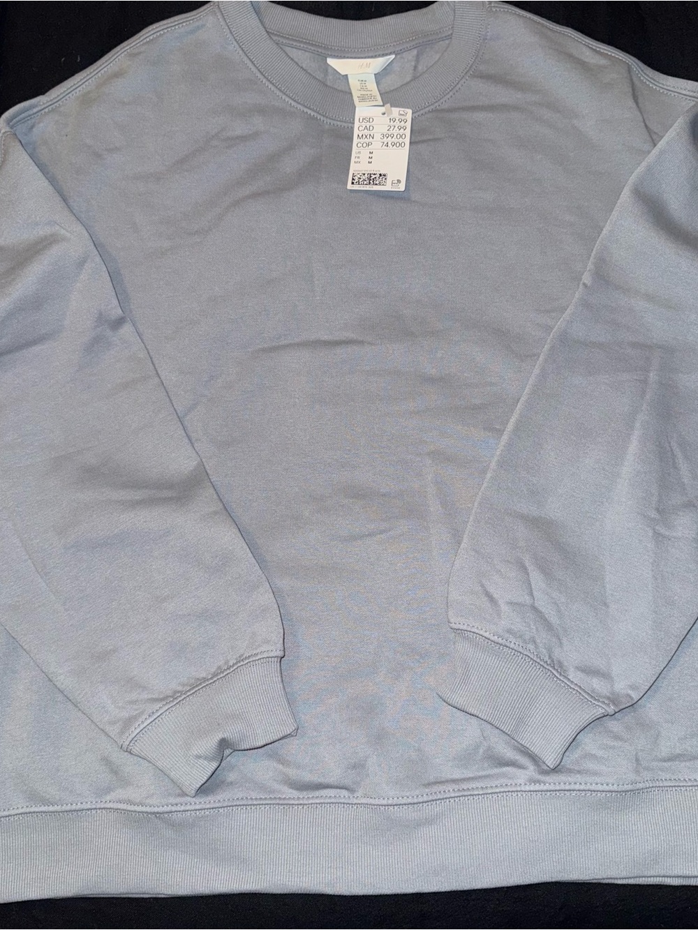 NWT H&M Women’s Pale Blue Crewneck Sweater